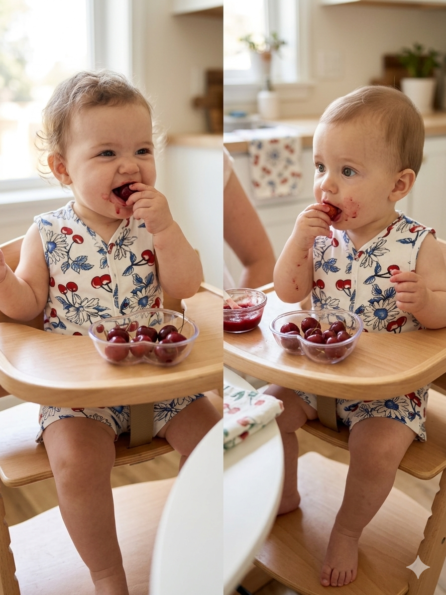 Red cherries and the outline of some elements Sleeveless Jabla Shorts Set