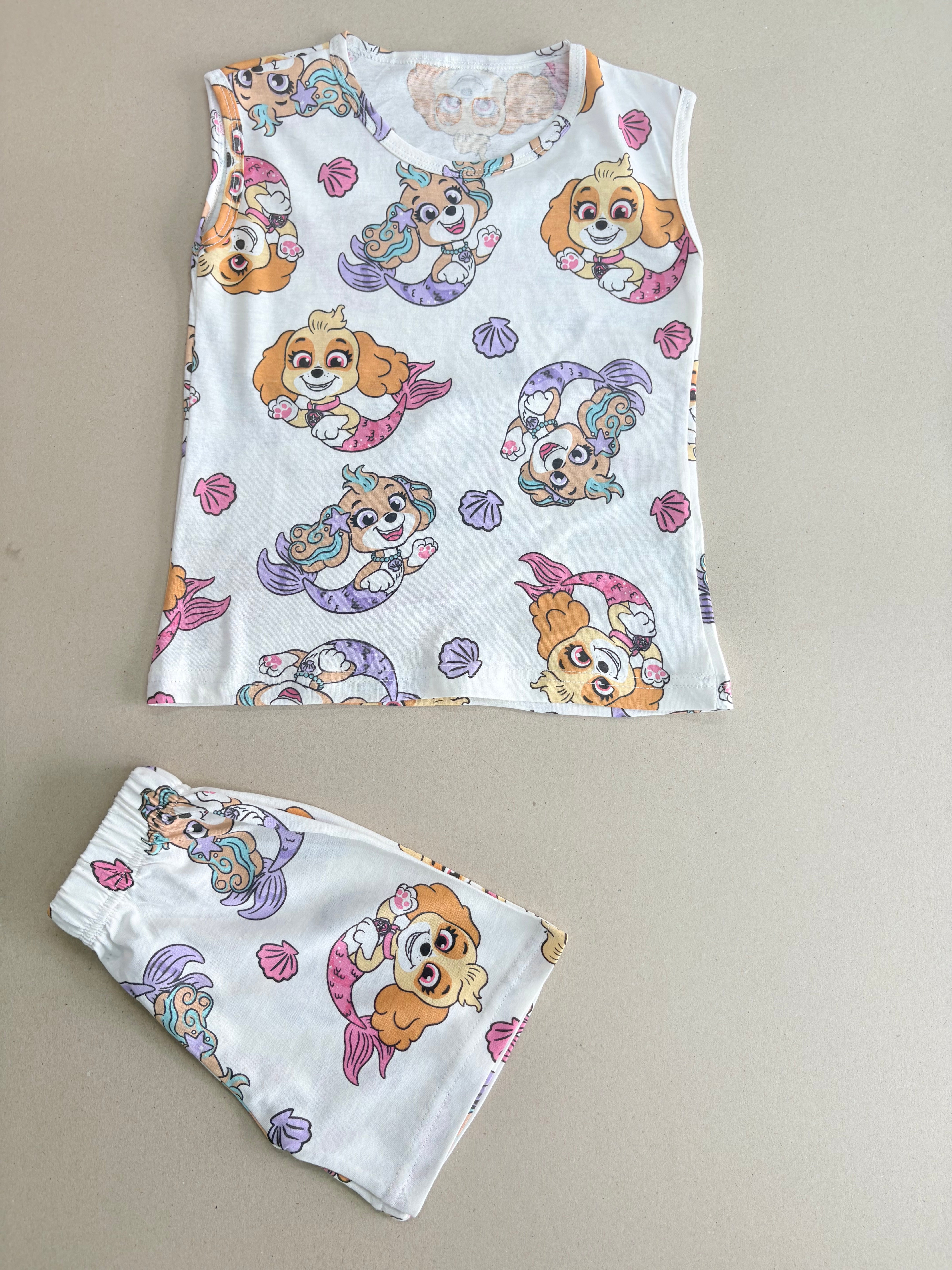 Nickelodeon Paw Patrol girls sleeveless co-ord set