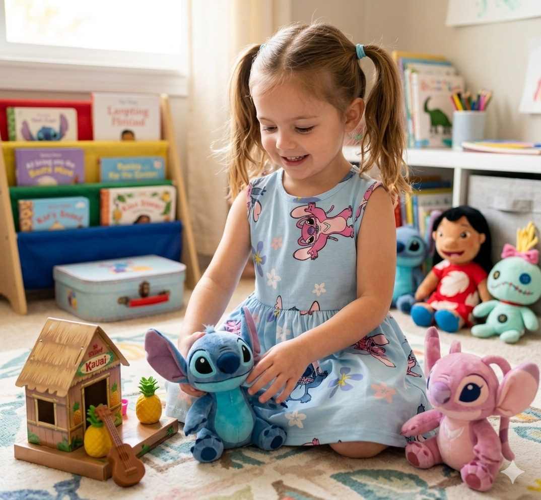 Light blue Disney Lilo & Stitch girls Sleeveless frock