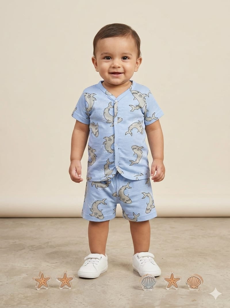 Half sleeve Jabla shorts set