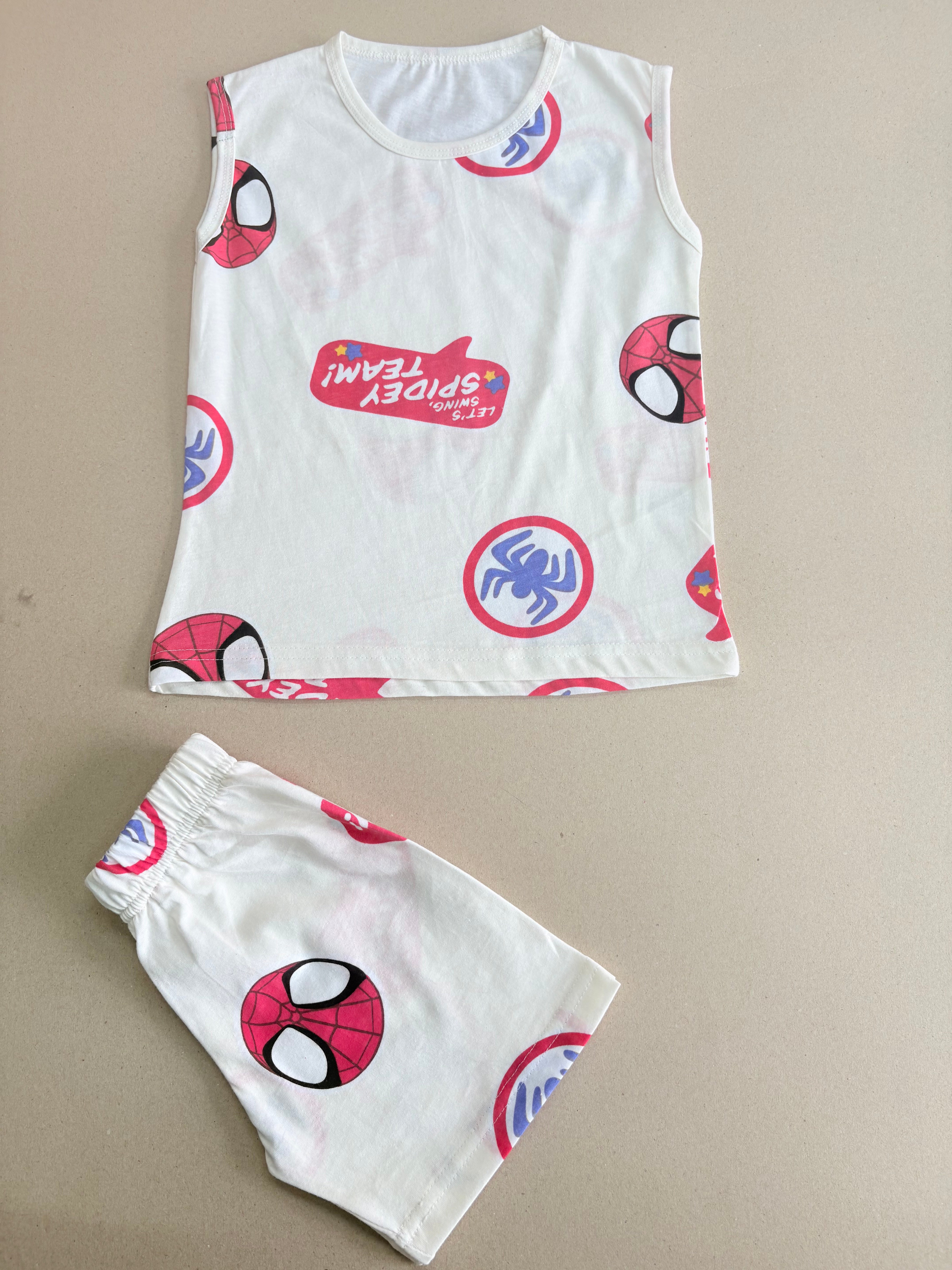 Kidsville Marvel Spider-Man sleeveless co-ord set