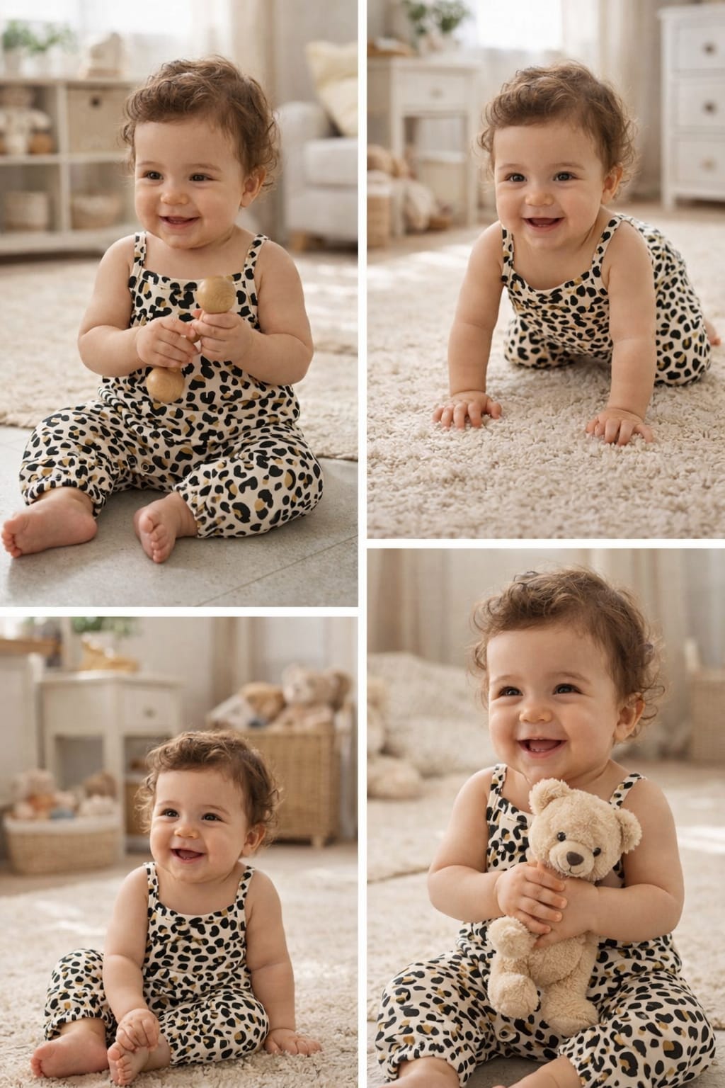 Tiny Trendsetter Beige base jumpsuit